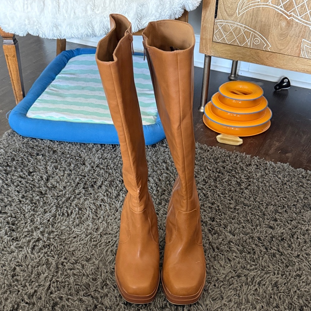 Tan Knee-High Boots